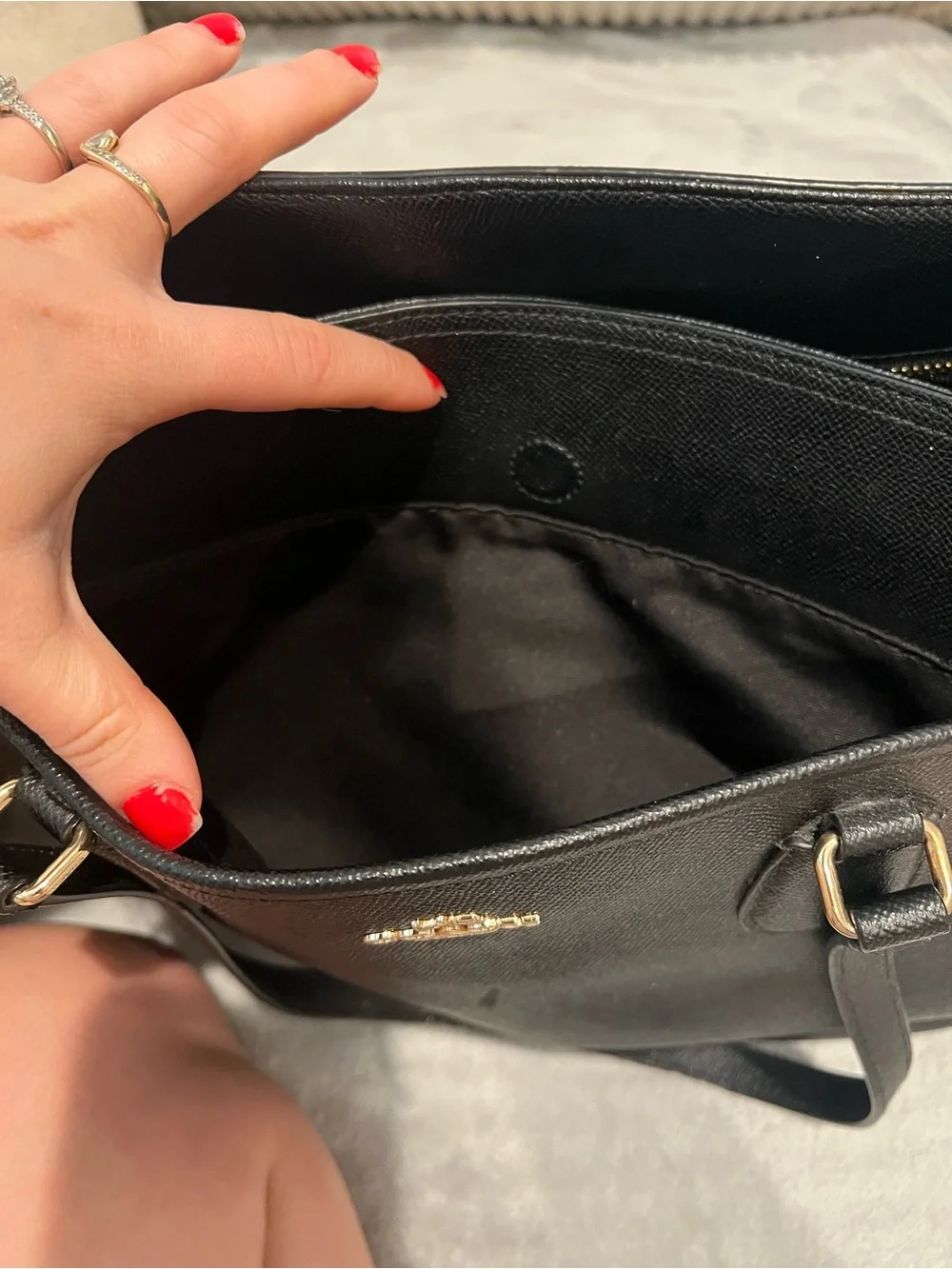 Coach baby bag Black Leather